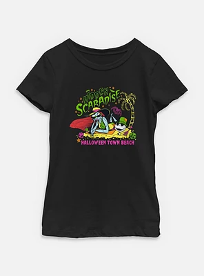 The Nightmare Before Christmas Halloween Town Beach Youth Girls T-Shirt