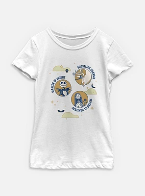 The Nightmare Before Christmas Fright Dream Ghostlike Youth Girls T-Shirt