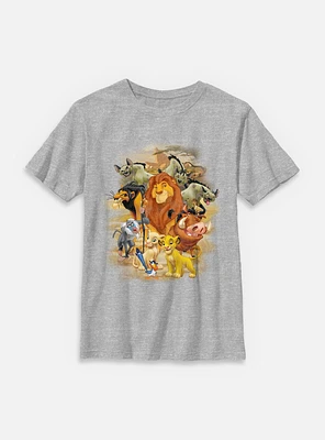 Disney The Lion King Group Portrait Youth T-Shirt