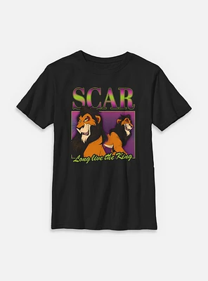 Disney Villains Scar Long Live The King Youth T-Shirt