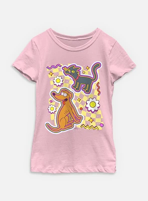 The Simpsons Retro Style Youth Girls T-Shirt