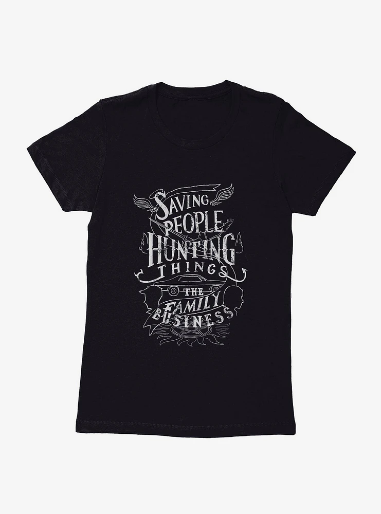 Supernatural The Family Business Motto Womens T-Shirt