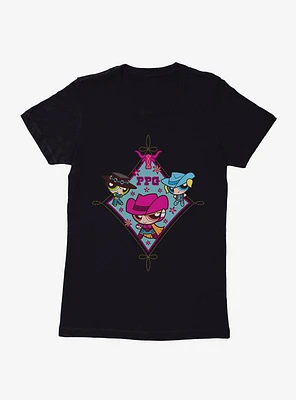 Powerpuff Girls Diamond Stitch Womens T-Shirt