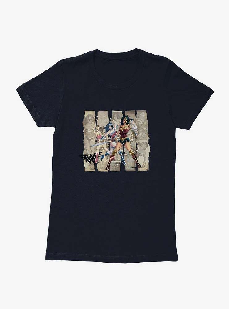 DC Comics Wonder Woman Multi Layered Womens T-Shirt