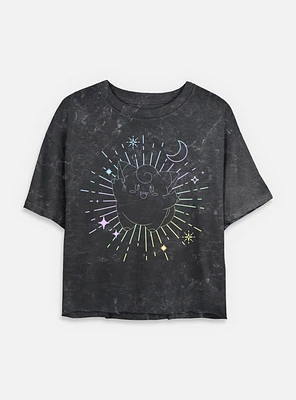 Pokemon Celestial Clefairy Mineral Wash Womens Crop T-Shirt