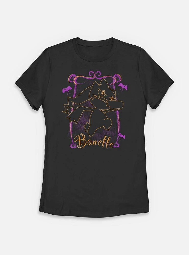 Pokemon Banette Spooky Frame Womens T-Shirt