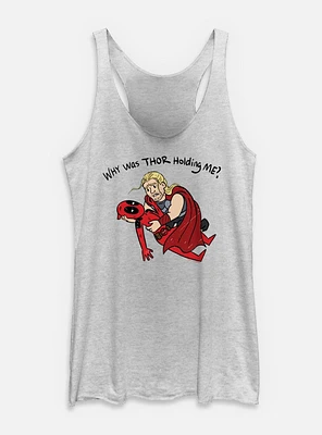 Marvel Deadpool & Wolverine Thor Holding Me Womens Tank