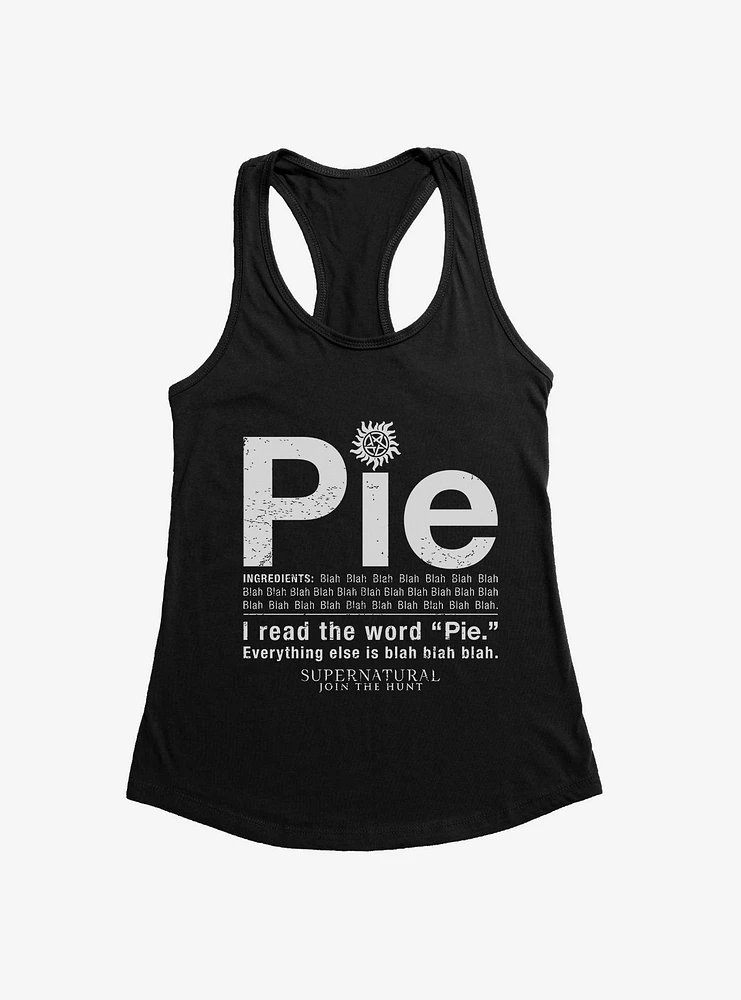 Supernatural Pie Womens Tank Top