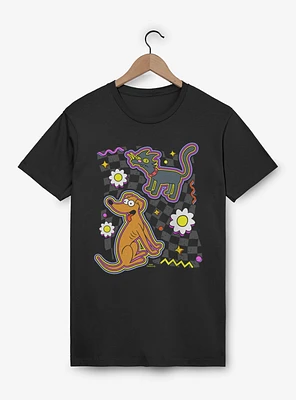 The Simpsons Flowers Retro Style T-Shirt
