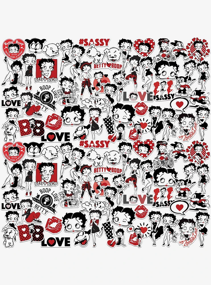 Betty Boop Limited Color Miscellaneous 100ct Sticker Pack