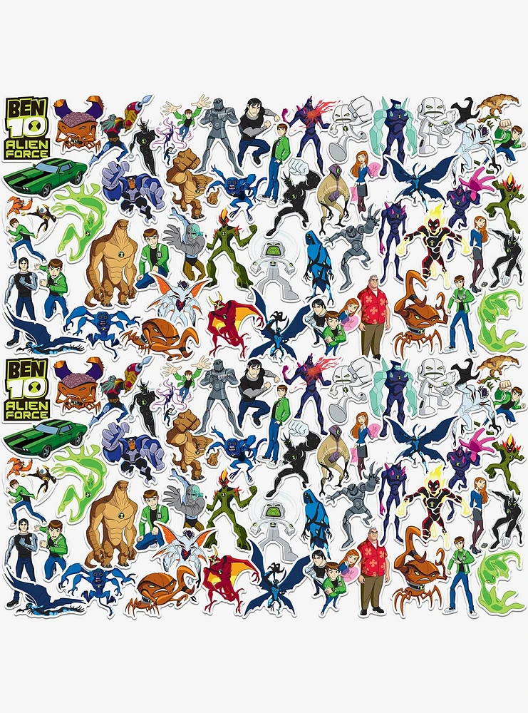 Ben 10 Alien Force Characters Miscellaneous 100ct Sticker Pack