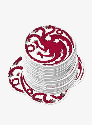 Game of Thrones Targaryen Sigil Repeat Miscellaneous 100ct Sticker Pack