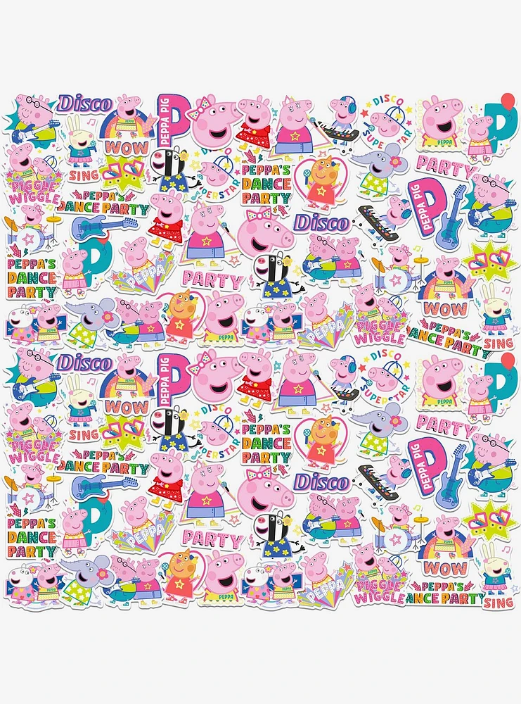 Peppa Pig Dance Party Miscellaneous 100ct Sticker Pack