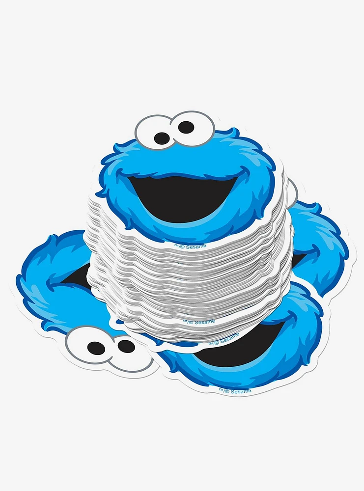 Sesame Street Cookie Monster Miscellaneous 100ct Sticker Pack
