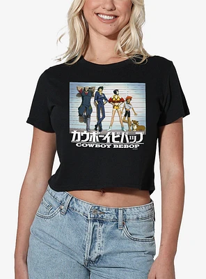 Cowboy Bebop Crew Line Up Women's Crop Top T-Shirt