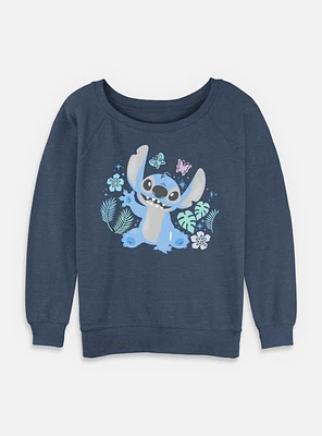 Disney Lilo & Stitch Spring Womens Slouchy Sweatshirt