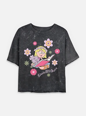 Disney Lizzie McGuire Logo Pop Girls Cami Groovie Mineral Wash Womens Crop T-Shirt