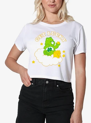 Care Bears Get Lucky Women's Crop Top White