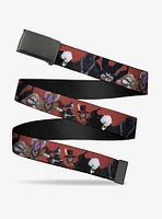 My Hero Academia Villains Group Pose Red Flip Web Belt