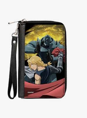 Fullmetal Alchemist: Brotherhood Elric Brothers Yellow Sky Pose Zip Around Wallet