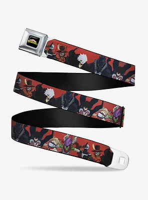 My Hero Academia Villains Group Pose Red Youth Seatbelt Buckle Belt