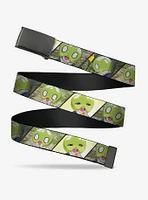 Dr. Stone Title Logo & Suika Pose Blocks Flip Web Belt