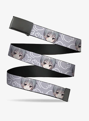 Fruits Basket Chibi Yuki Soma & Kimono Rat Icon White Flip Web Belt