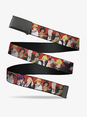 Hell's Paradise Convicts & Yamada Clan Characters Red Flip Web Belt