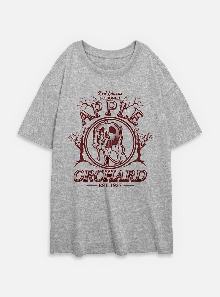 Disney Snow White and the Seven Dwarfs Poisoned Apple Orchard Poster Womens Oversized T-Shirt
