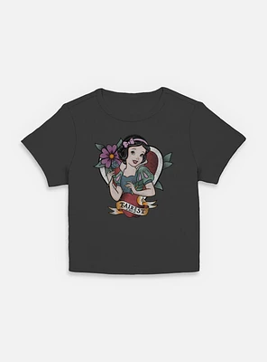 Disney Snow White and the Seven Dwarfs Fairest Tattoo Style Women Baby T-Shirt