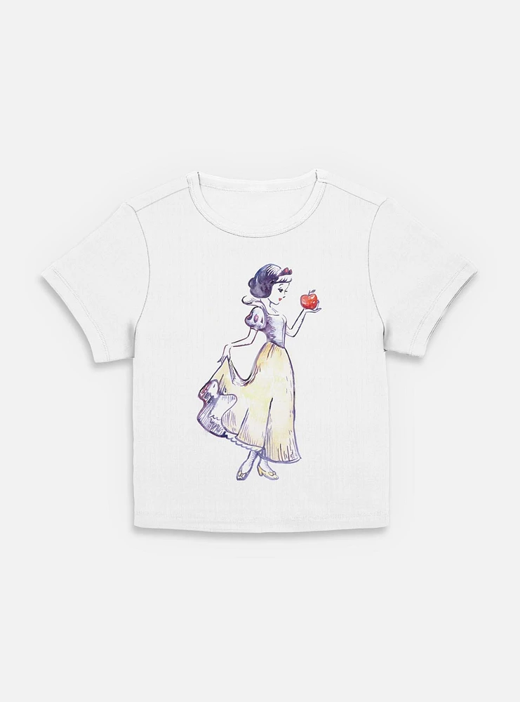 Disney Snow White and the Seven Dwarfs Watercolor Women Baby T-Shirt