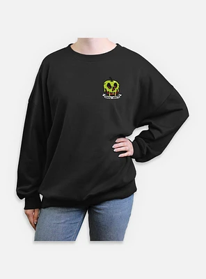 Disney Snow White and the Seven Dwarfs Poisoned Apple Crest Womens Oversized Sweatshirt