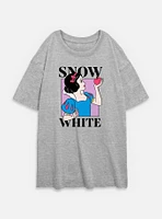 Disney Snow White and the Seven Dwarfs Square Portrait Womens Oversized T-Shirt