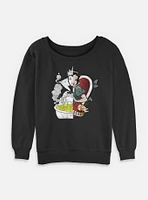 Disney Snow White and the Seven Dwarfs Split Evil Queen Womens Slouchy Sweatshirt
