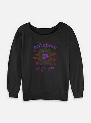 Disney Snow White and the Seven Dwarfs Evil Queen Poisonous Womens Slouchy Sweatshirt