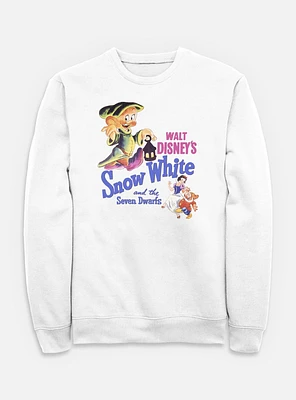 Disney Snow White and the Seven Dwarfs Dwarf Illustration Retro Sweatshirt