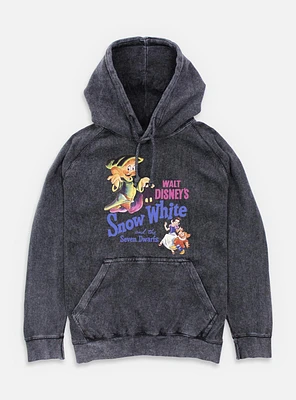 Disney Snow White and the Seven Dwarfs Dwarf Illustration Retro Mineral Wash Hoodie