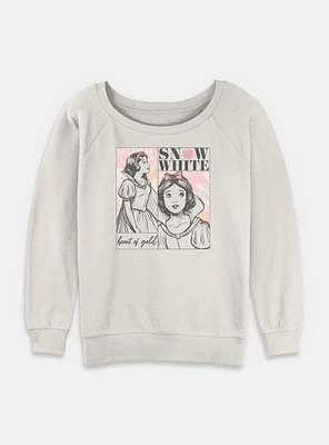 Disney Snow White and the Seven Dwarfs Heart Of Gold Illustration Womens Slouchy Sweatshirt