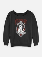 Disney Snow White and the Seven Dwarfs Fairest Goth Style Womens Slouchy Sweatshirt