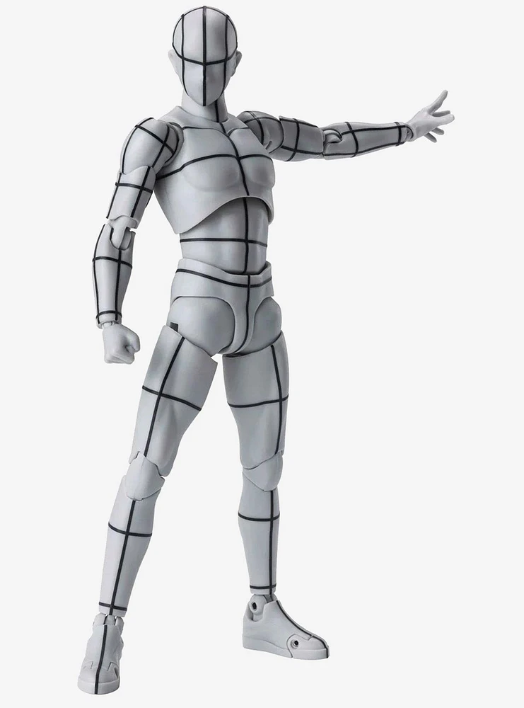 Bandai Spirits S.H.Figuarts Body-kun Sports Edition (Wireframe Gray Color Ver.) Articulated Figure