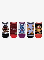 Five Nights At Freddy's Retro Game 5-Pair Ankle Socks