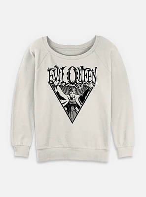 Disney Snow White and the Seven Dwarfs Evil Queen Enchanted Womens Slouchy Sweatshirt