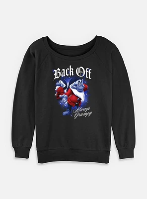 Disney Snow White and the Seven Dwarfs Back Off Always Grumpy Womens Slouchy Sweatshirt