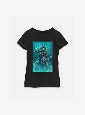 Marvel Rivals Hela Pose Youth Girls T-Shirt