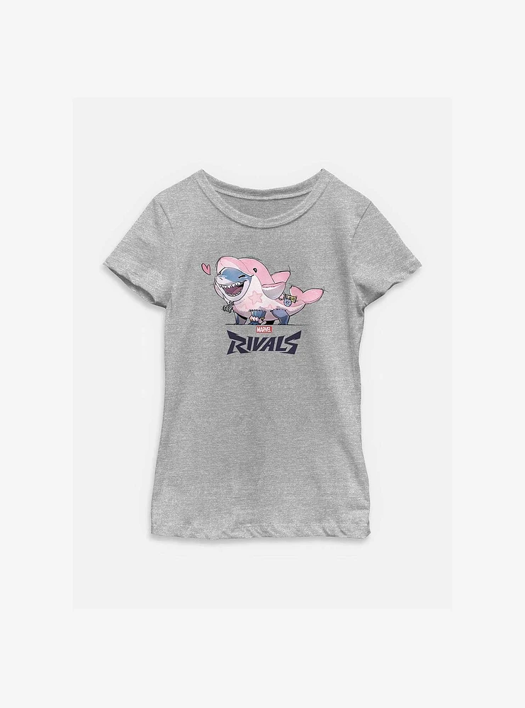 Marvel Rivals Lovely Jeff Shark Youth Girls T-Shirt