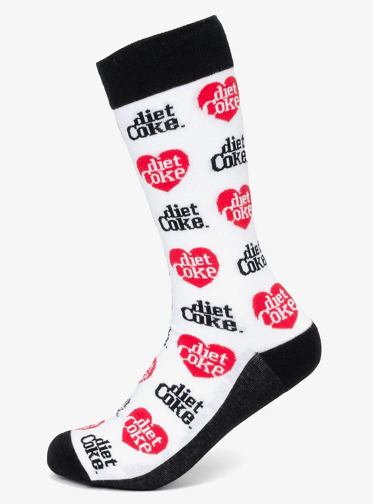 Diet Coke White Dress Socks