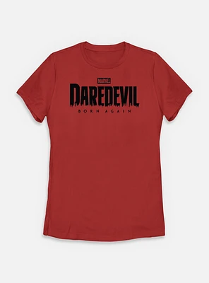 Marvel Daredevil: Born Again Black Logo Womens T-Shirt