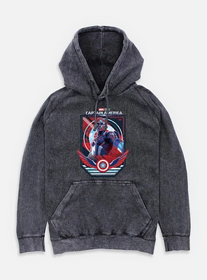 Captain America: Brave New World Poster Mineral Wash Hoodie