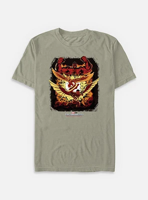 Captain America: Brave New World Red Hulk And Falcon Garment Dye T-Shirt