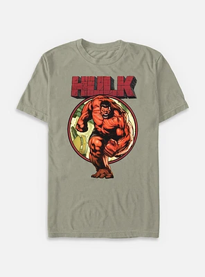 Marvel Red Hulk Run Garment Dye T-Shirt
